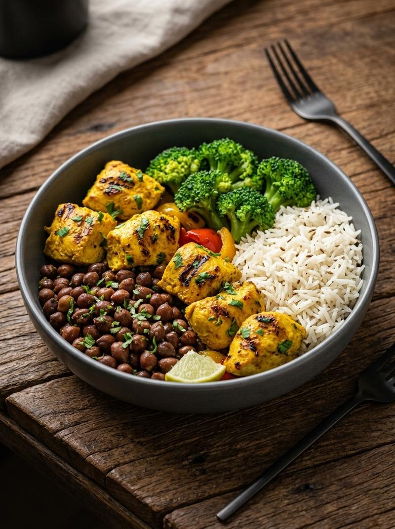 Turmeric Chicken & Chana Power Bowl