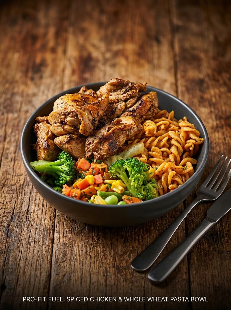 High-Protein Chicken Pasta Bowl